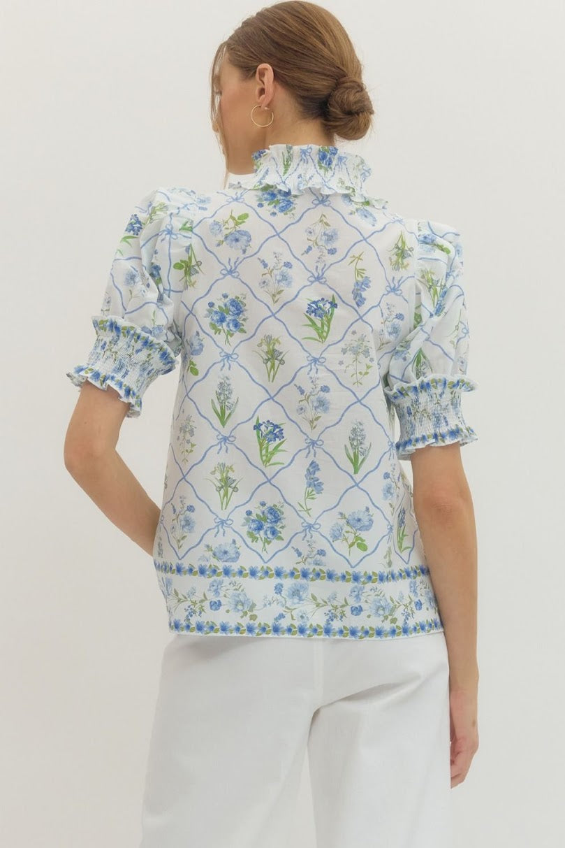 Ready For Spring Top - Blue