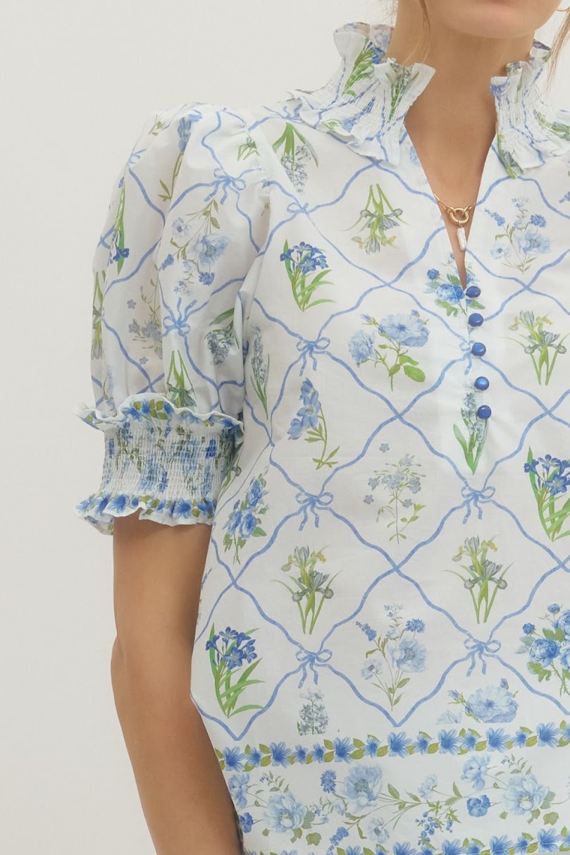 Christa Blouse - Blue