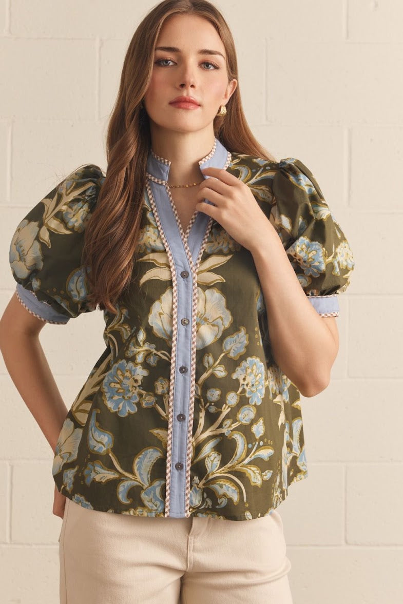 Stephanie Top - Olive