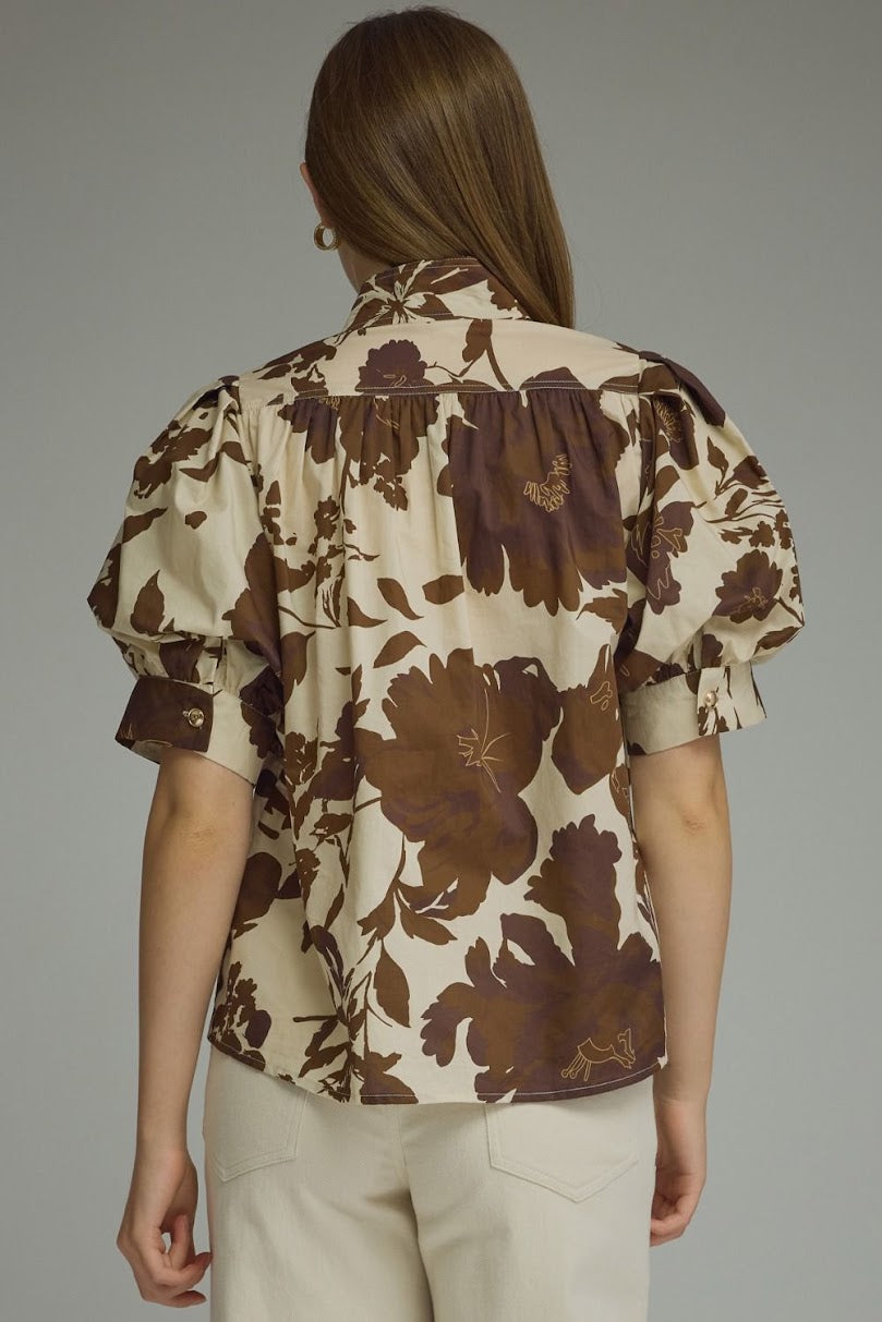 The Naomi Top - Brown