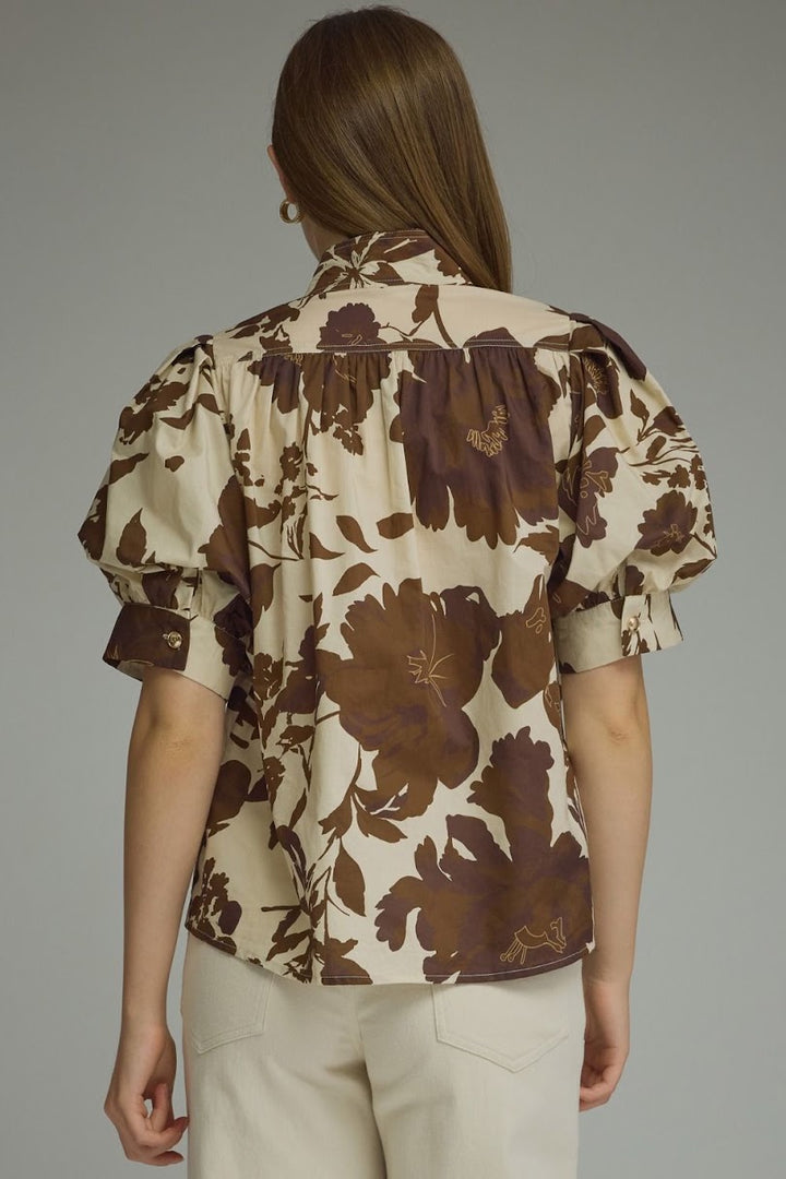 The Naomi Top - Brown