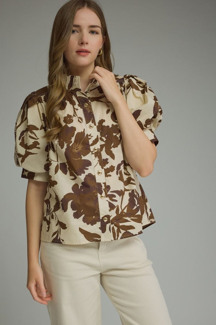 The Naomi Top - Brown