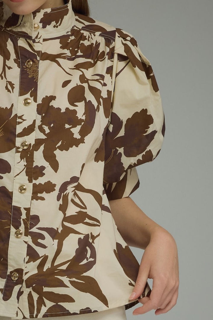 The Naomi Top - Brown