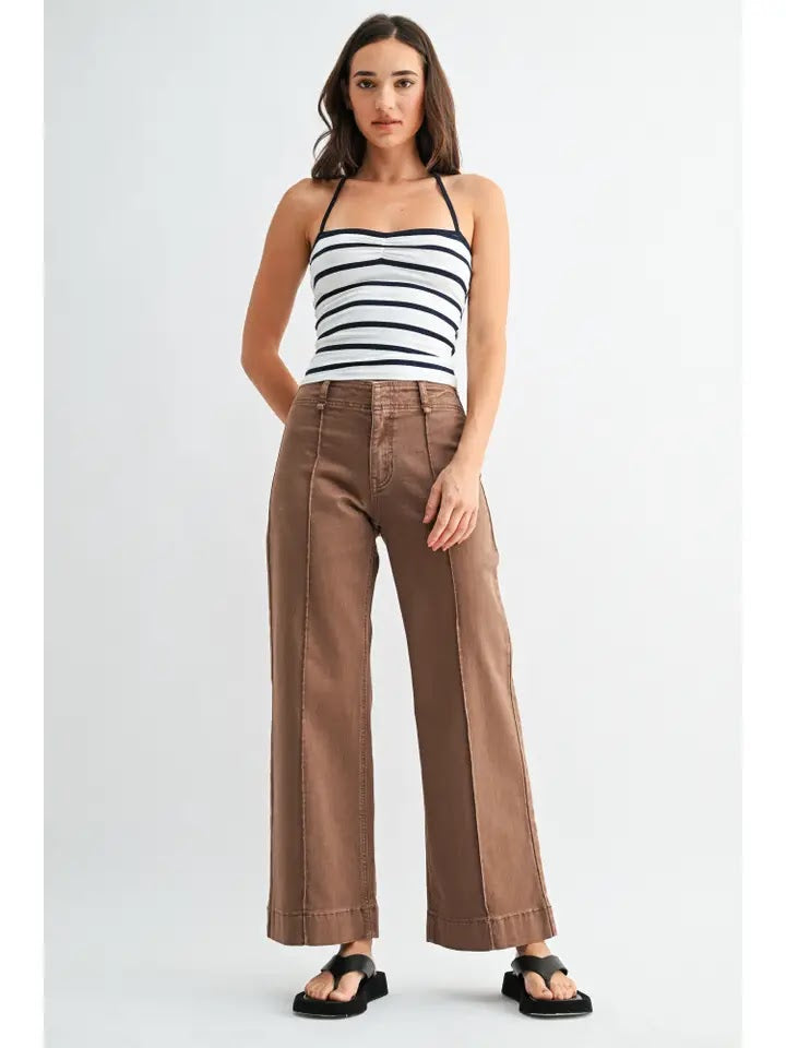 Vivian Trouser Pants - Vintage Brown