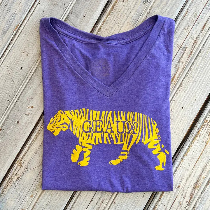 Gueax Tigers T Shirt - Purple