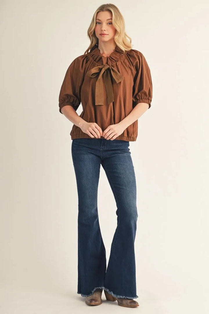 A Little Fun Top - Brown
