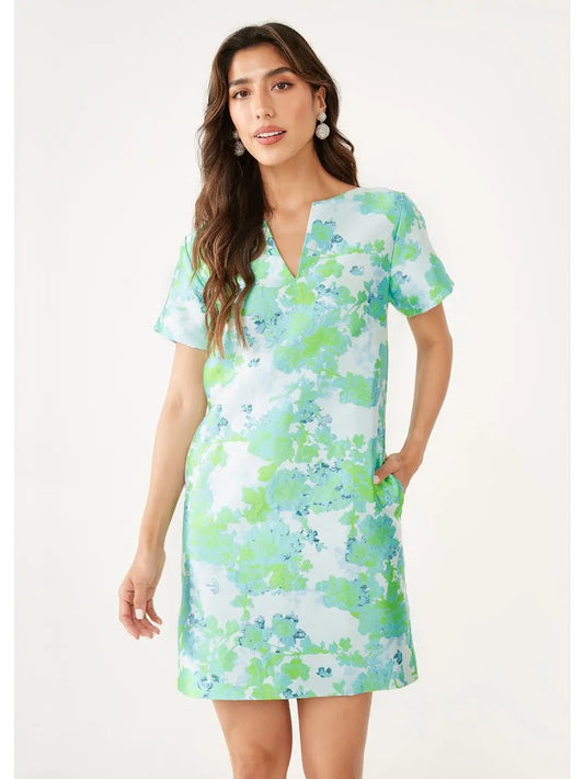 Lulu Dress Set - Green Abstract