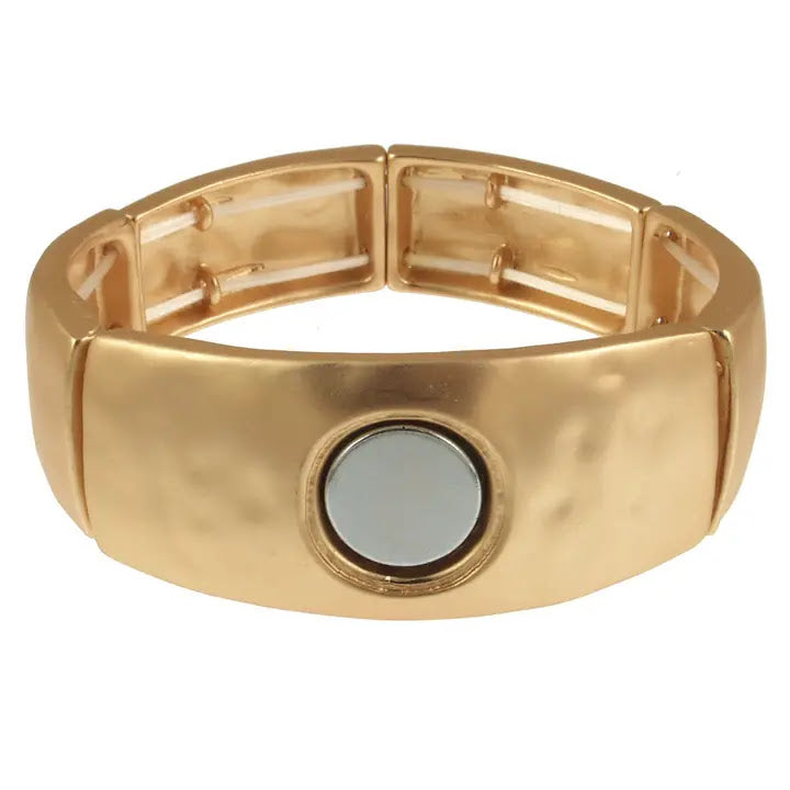 Create Your Own Brooch Bracelet - Matte Gold