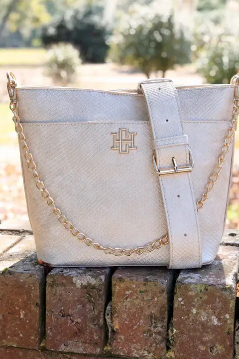 Brielle Bucket Bag - Shimmer Champagne