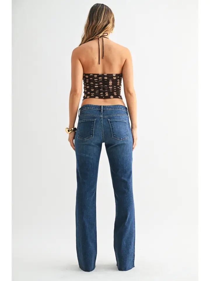 Vintage Low Rise Bootcut Jean - Dark Denim