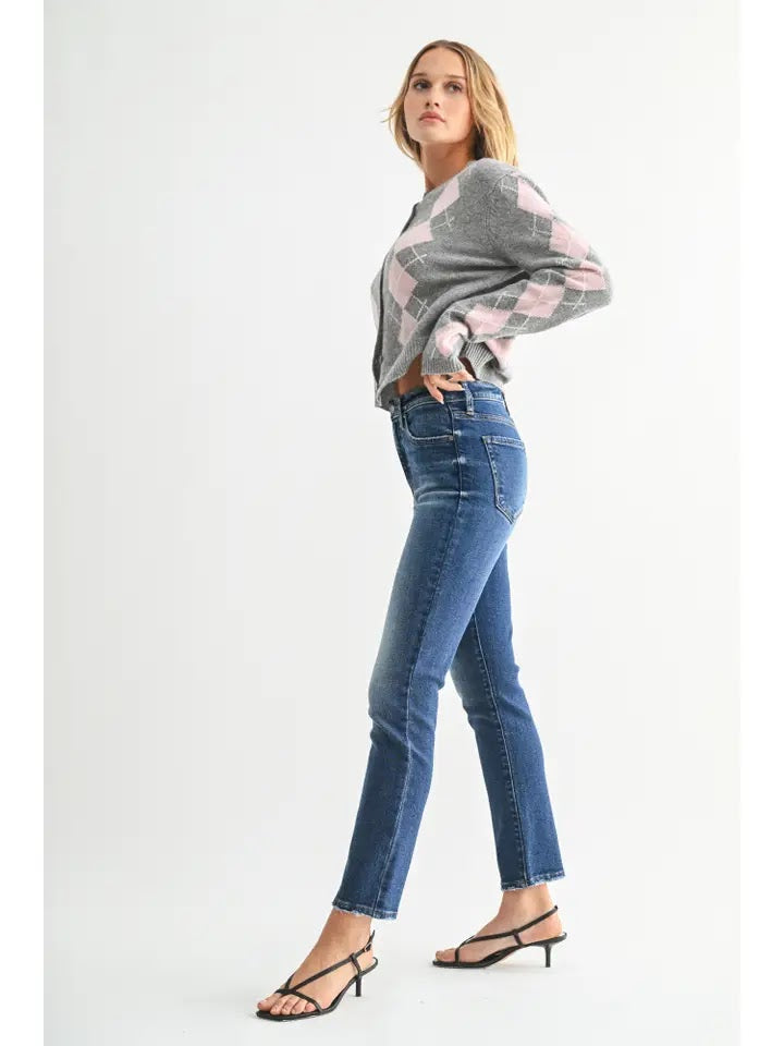 90's Straight HR Jeans - Dark Denim