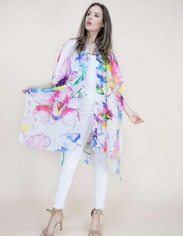 Watercolor Kimono - Pink