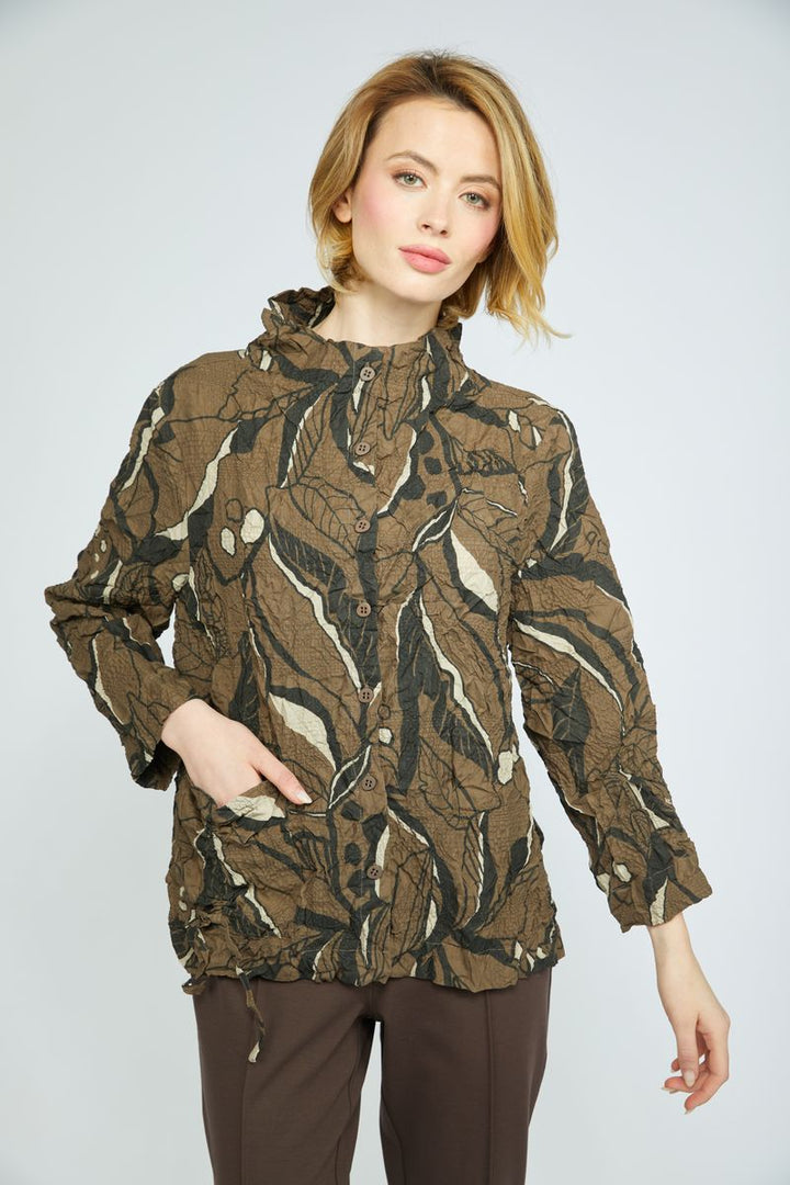 Crush Travel Blouse - Chocolate