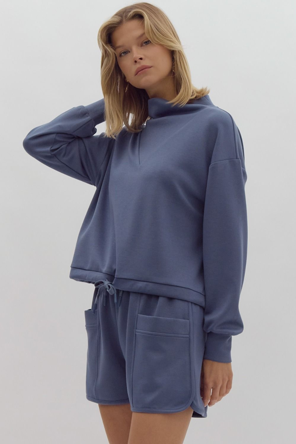 My Favorite Short Set - Slate Blue
