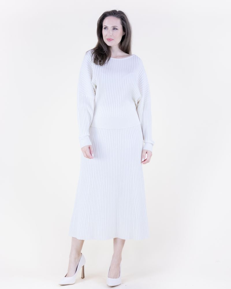 Millie Skirt Set - White