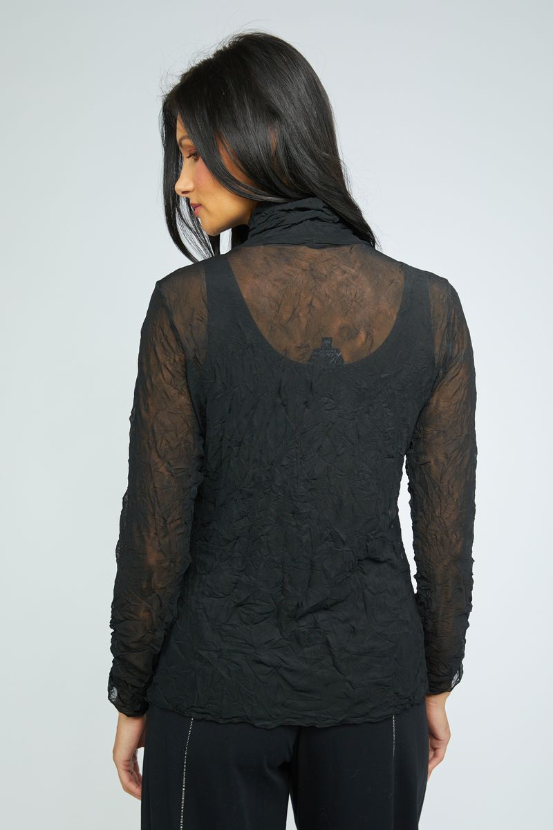 Crinkle Tee - Black