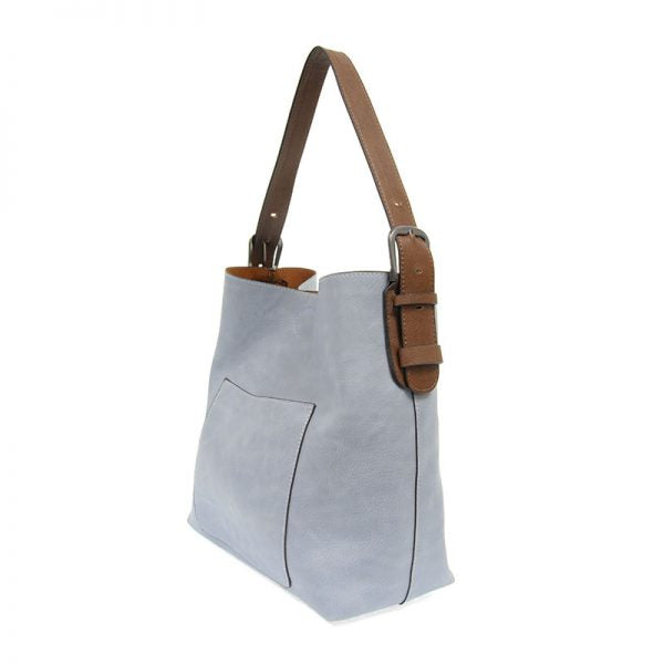 Hobo Coffee Handle Handbag - Wedgewood Blue