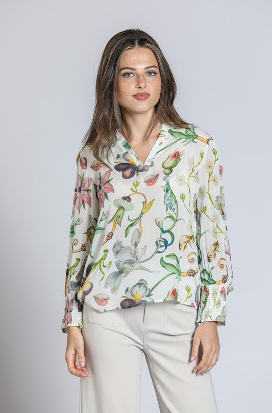 My Floral Top - White Multi