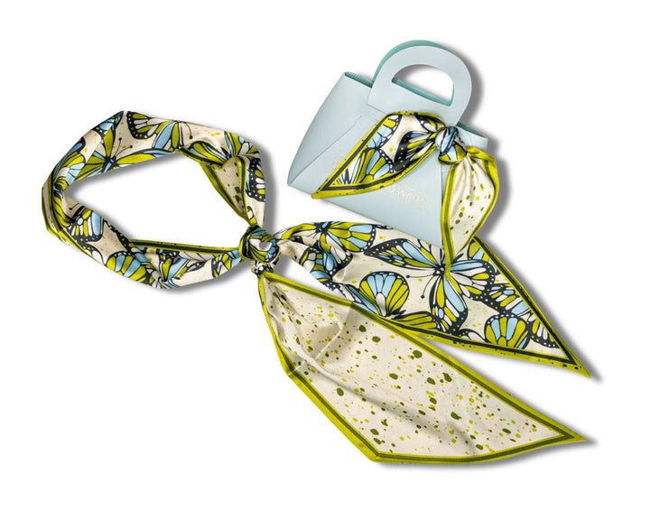 Marina Monarch Accessory Scarf - Blue Green