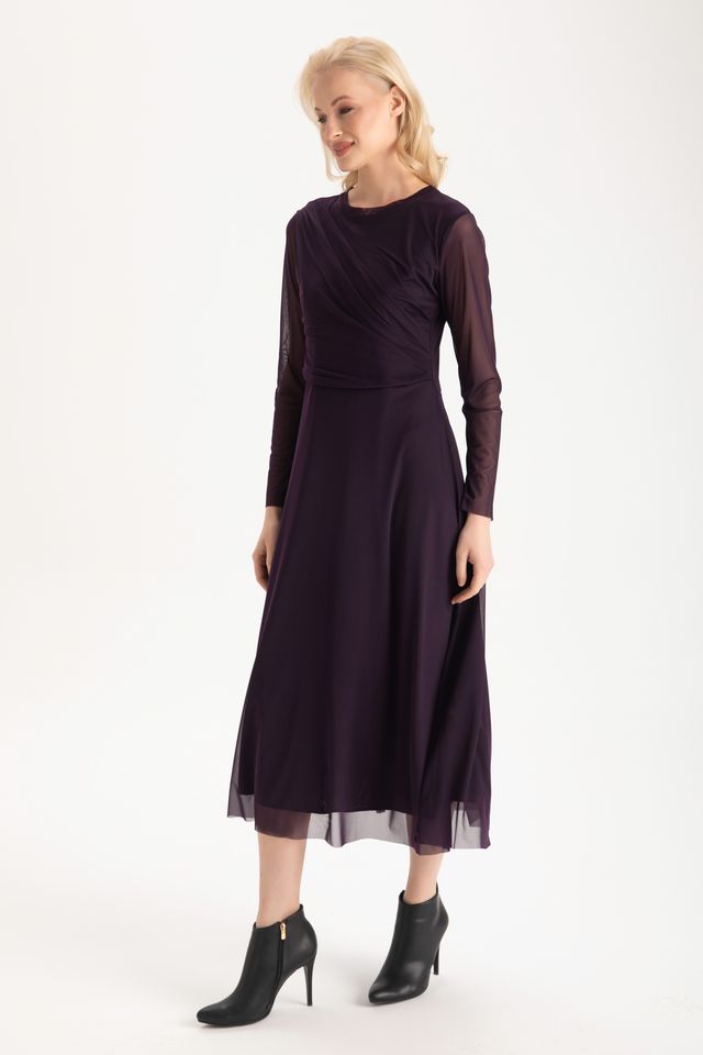 Callie Midi Dress - Mulberry