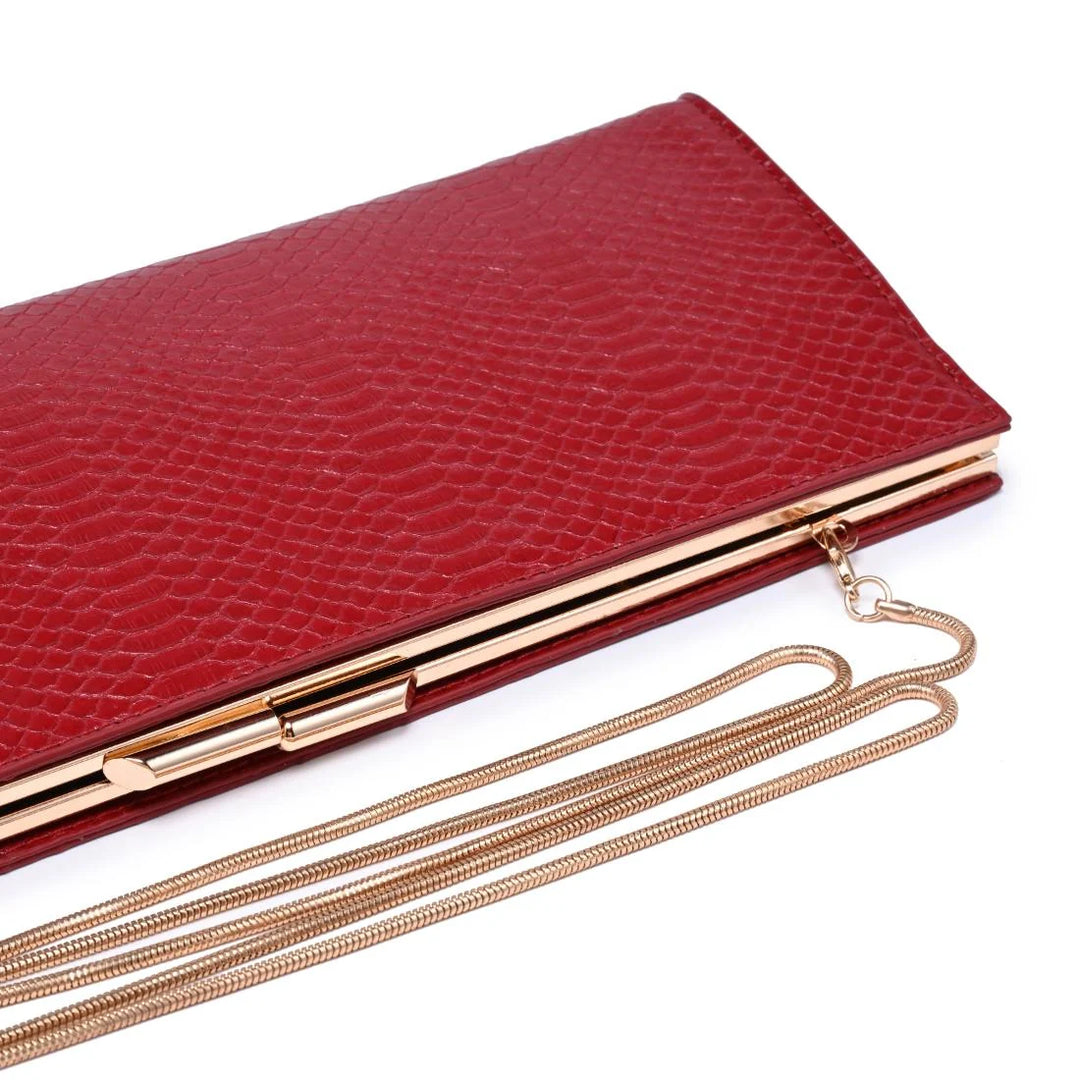Nazlee Clutch - Red