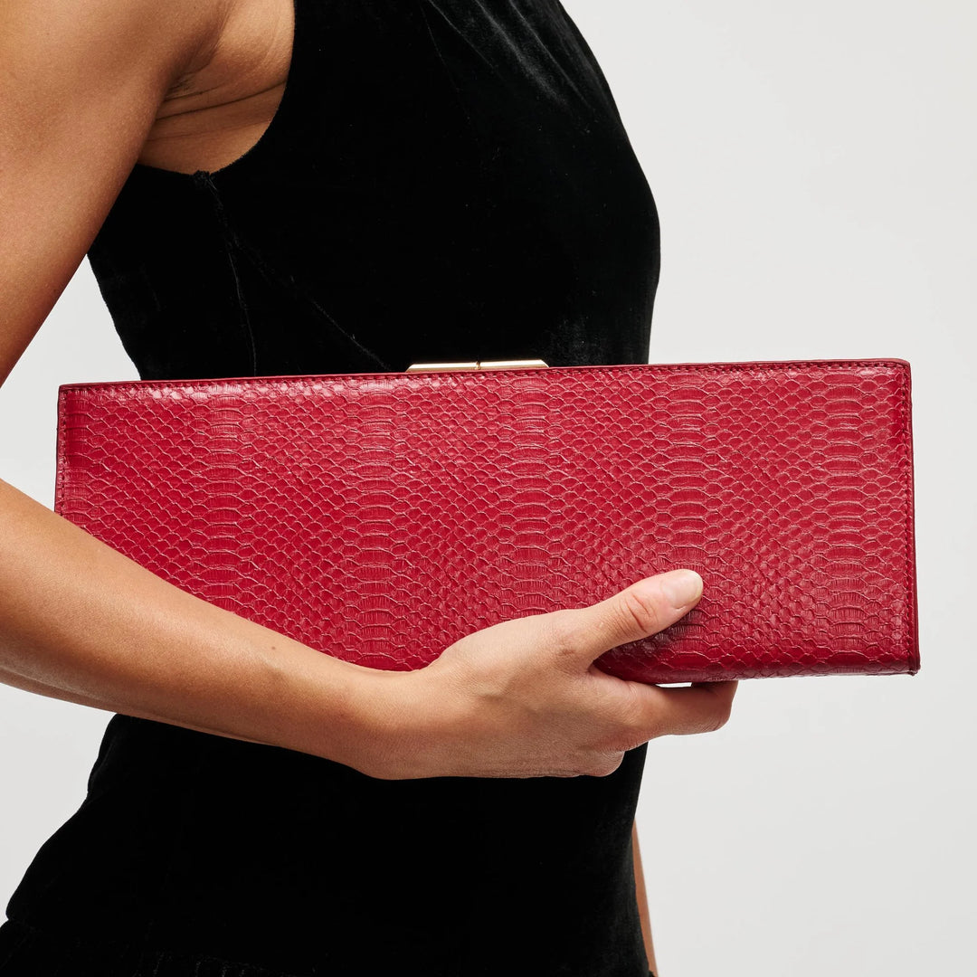 Nazlee Clutch - Red