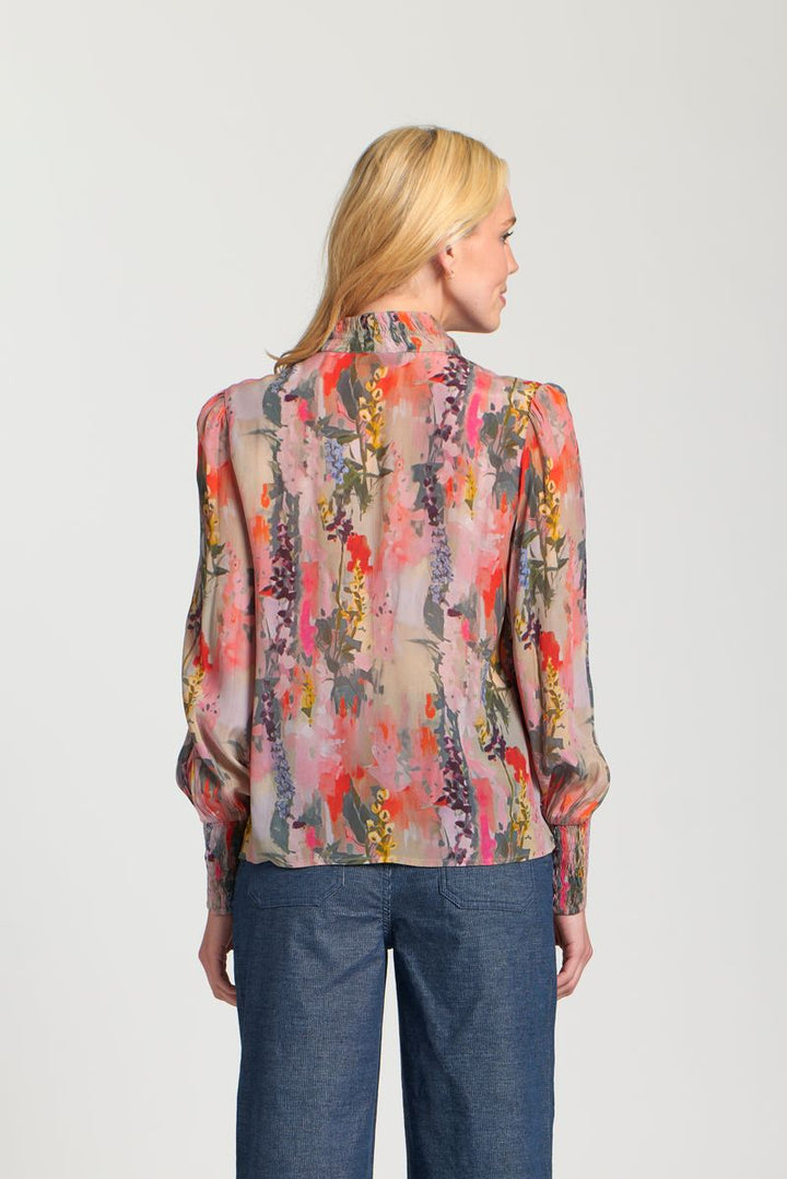 The Celine Blouse - Pink Multi