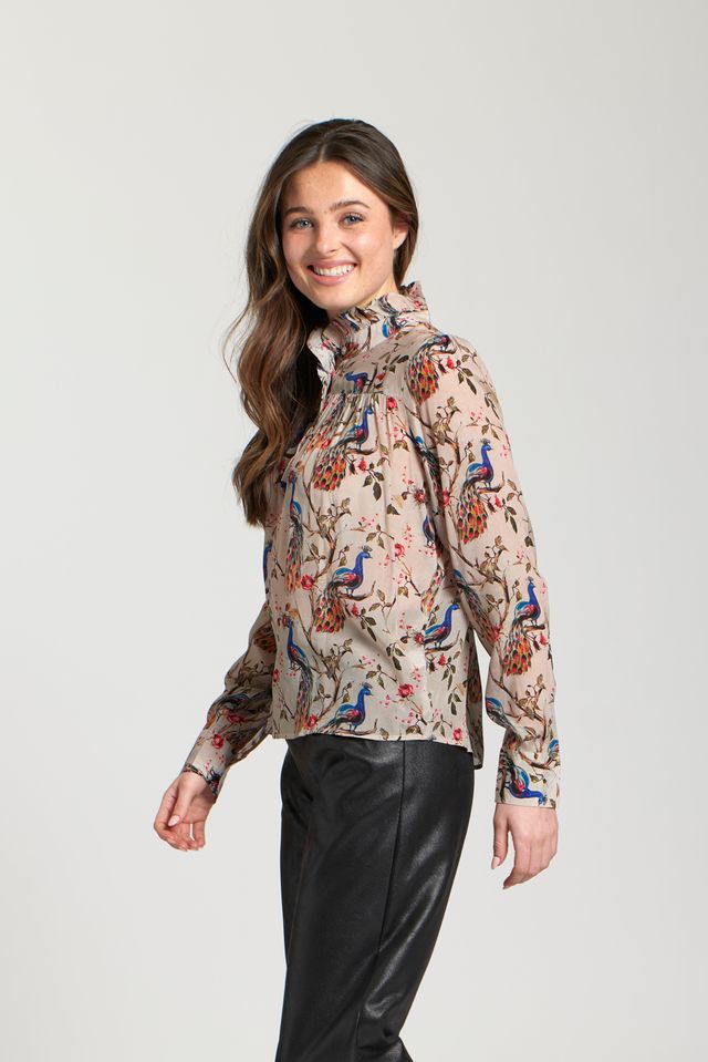 My Peacock Blouse - Antique White