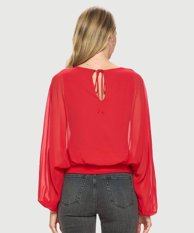The Marilyn Top -Red