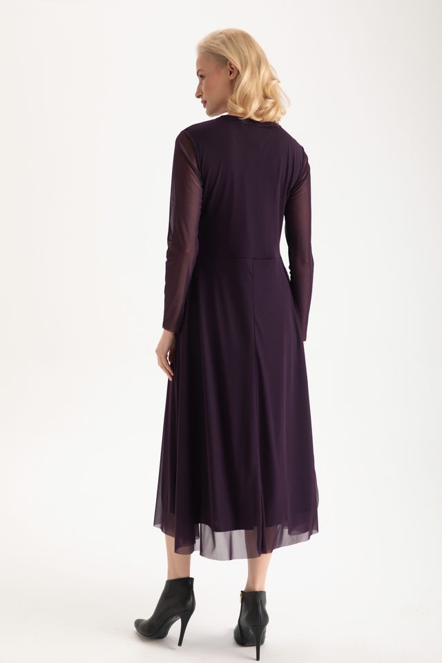Callie Midi Dress - Mulberry