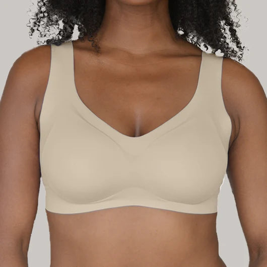 V-Neck Lift Bra - Nude