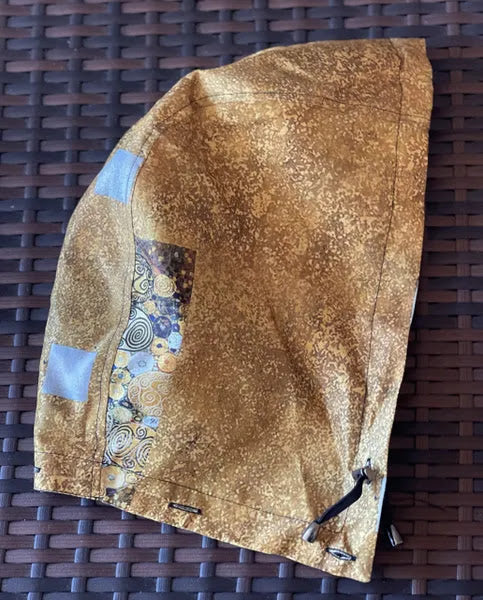 Lady In Gold Raincoat - Gold Multi