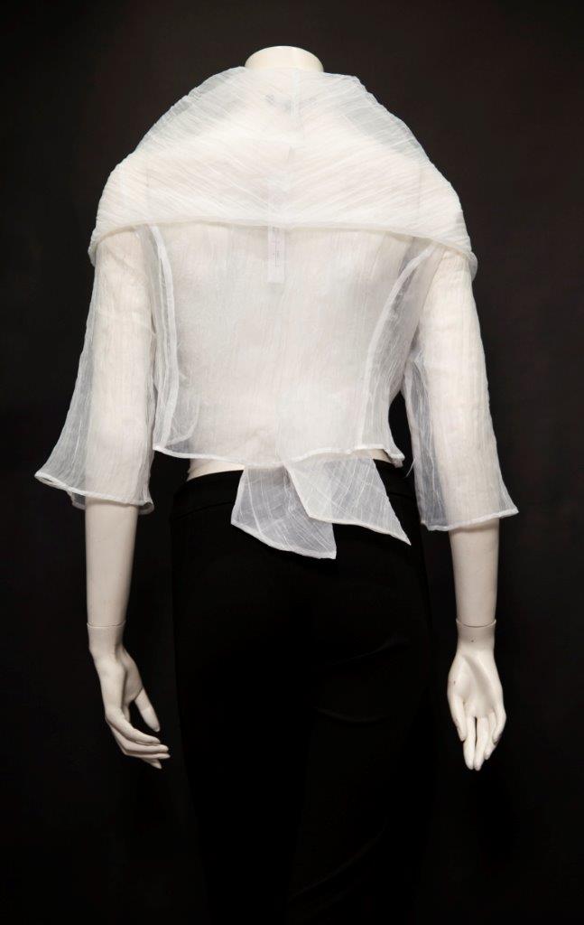Chic Organza Bolero - White
