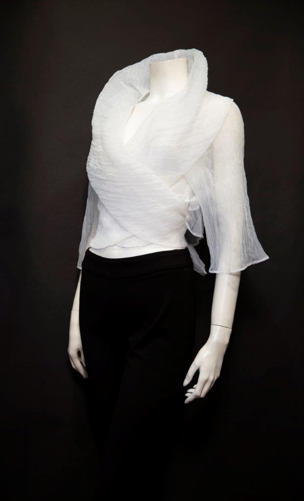 Chic Organza Bolero - White