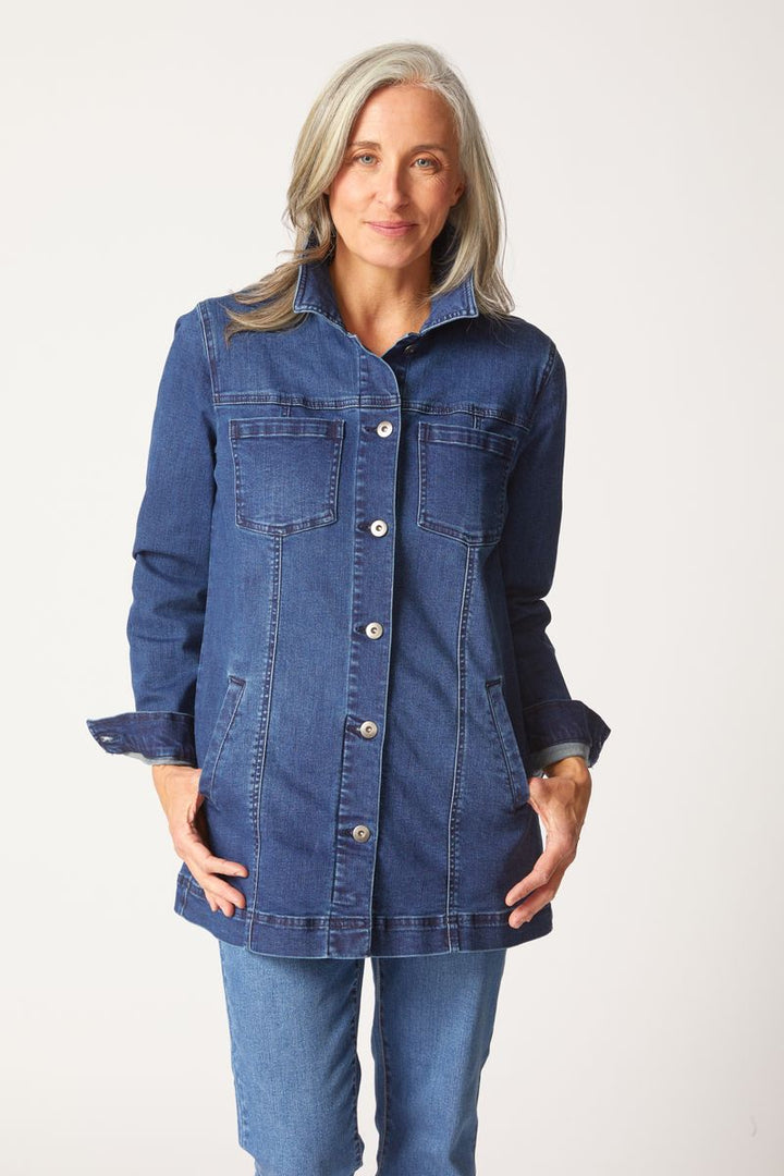 Boyfriend Jacket - Dark Denim