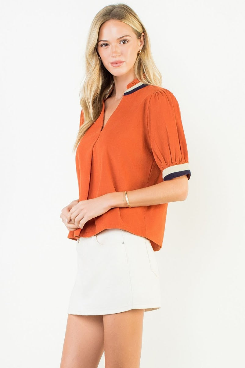 Cherish Top  ST - Tangerine