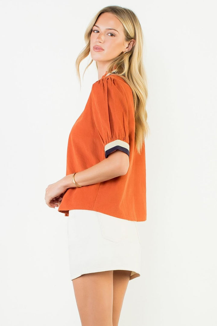 Cherish Top  ST - Tangerine