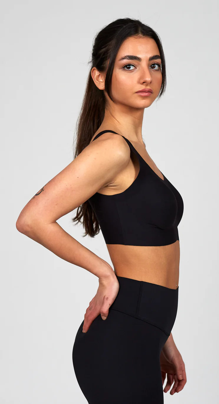 Scoop Camisole Bra - Black