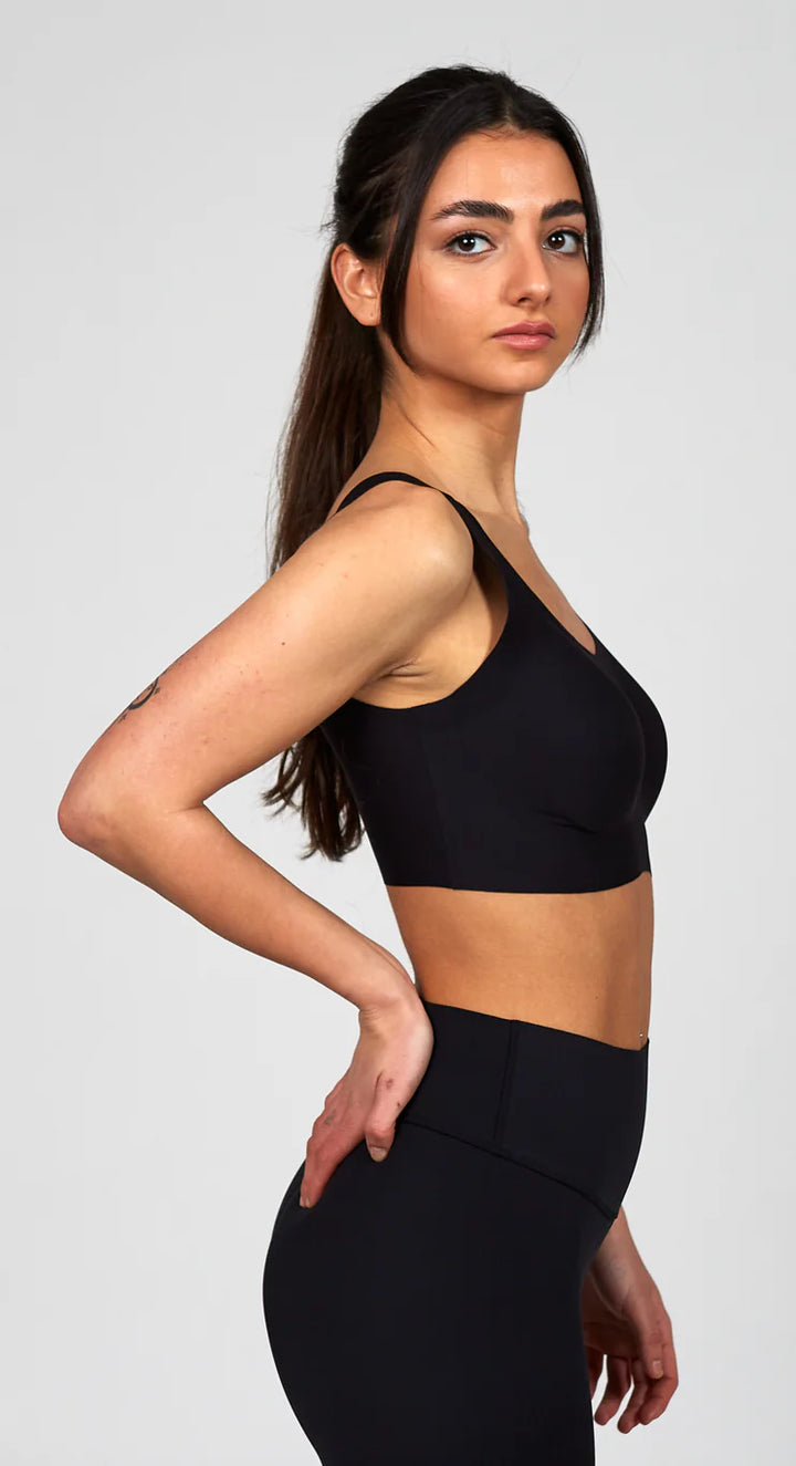 Scoop Camisole Bra - Black
