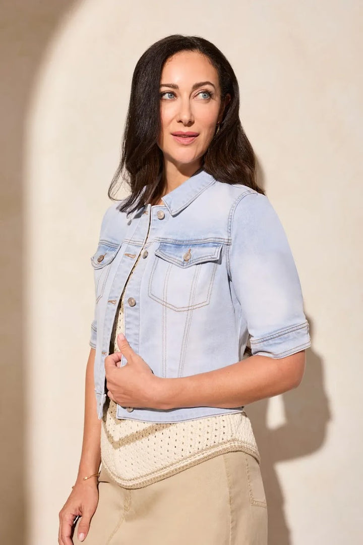 Jackie Denim Jacket - Lt Surf