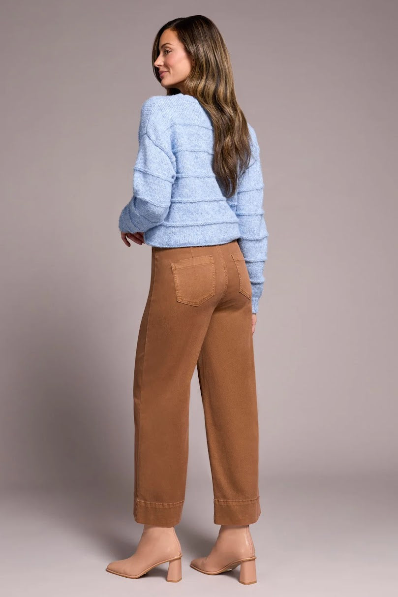Corrine HR Palazzo Pants - Walnut