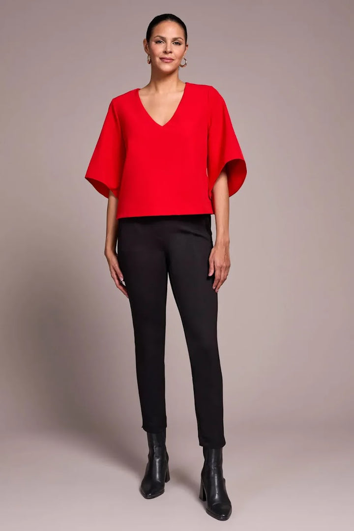 Pull On Ankle Pant - Black