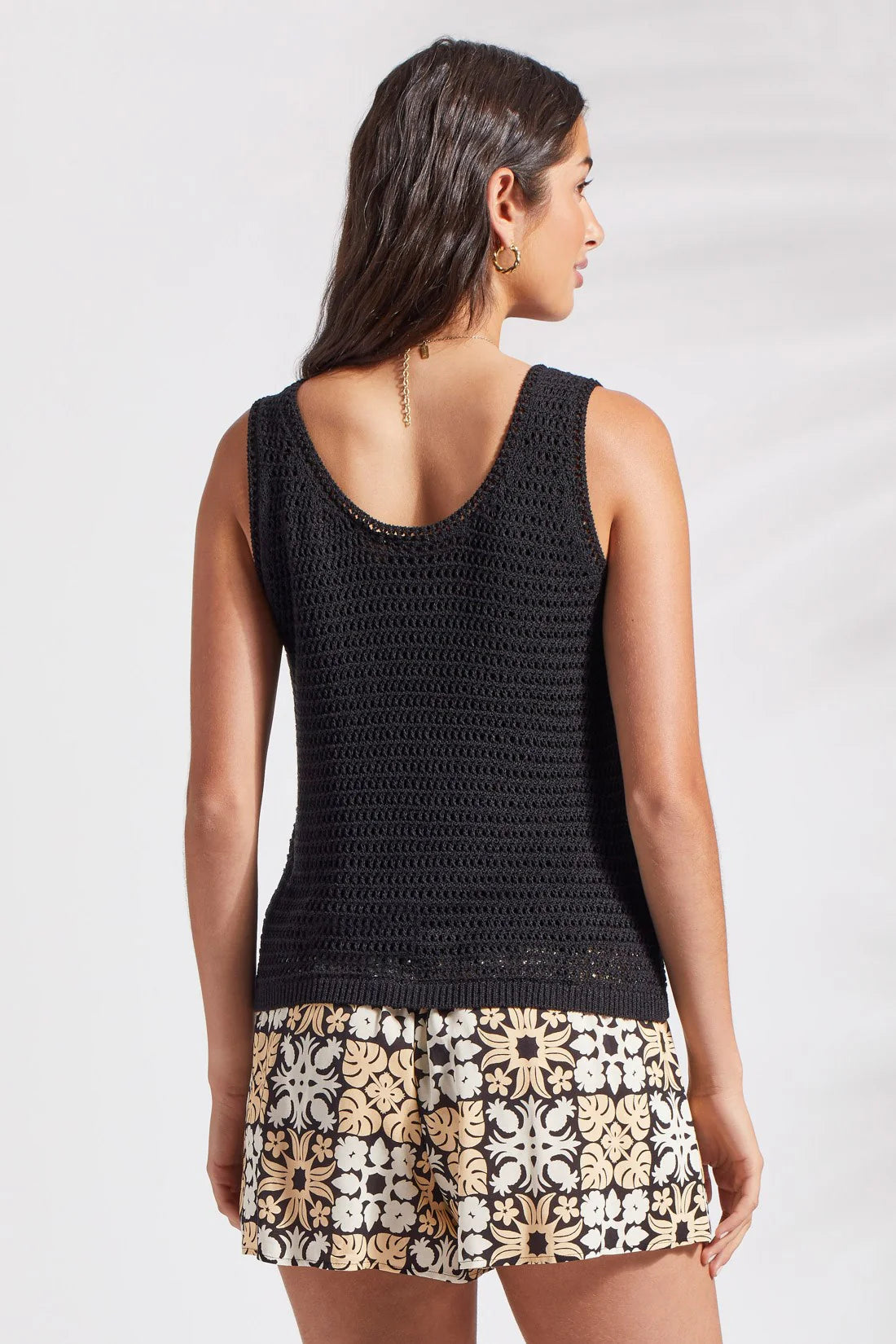 The Priscilla Sweater Tank - Black