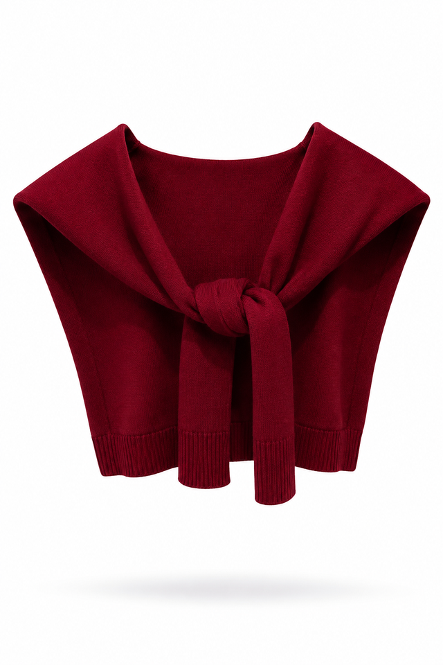 Preppy Mock Sweater - Burgundy