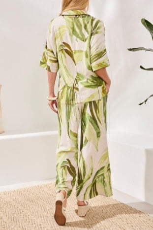 Island Adventures Pant Set - Mint Leaf