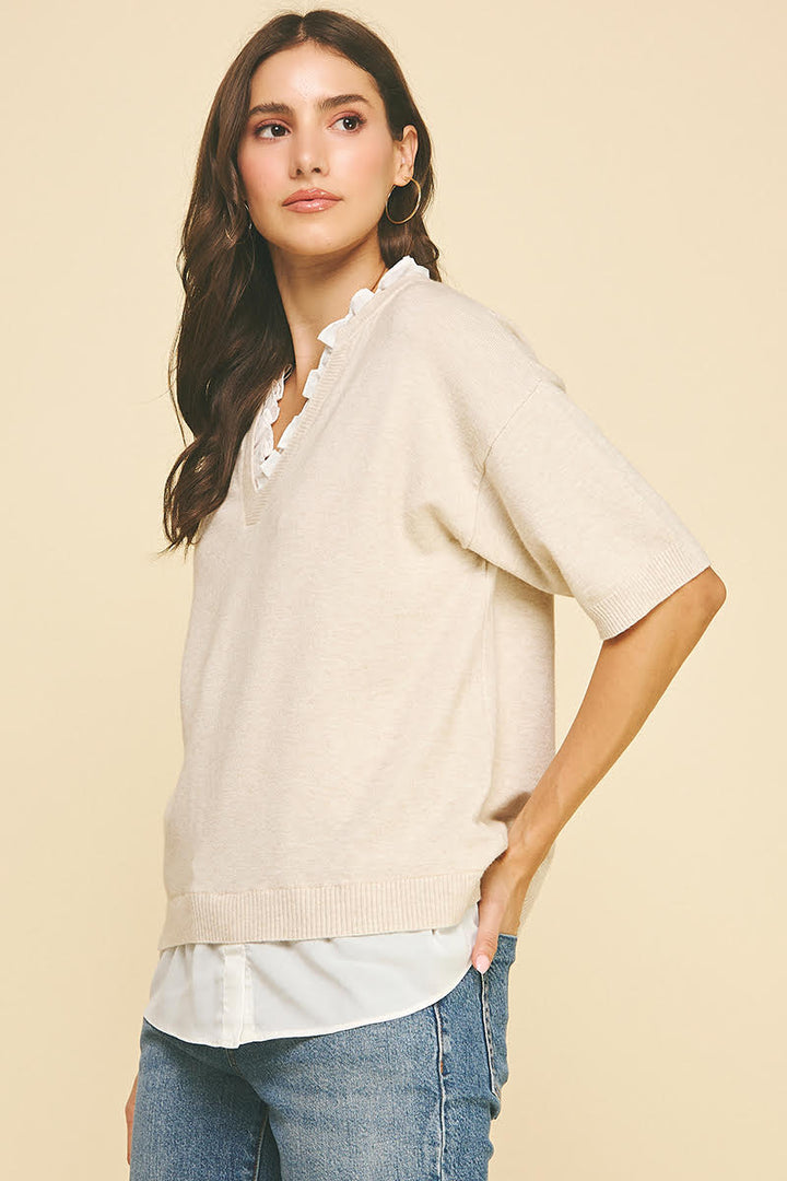 Kara Blouse - Oatmeal