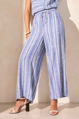Calypso Pant - Blue/White