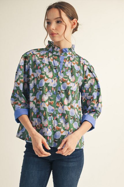 Antoinette Blouse - Green