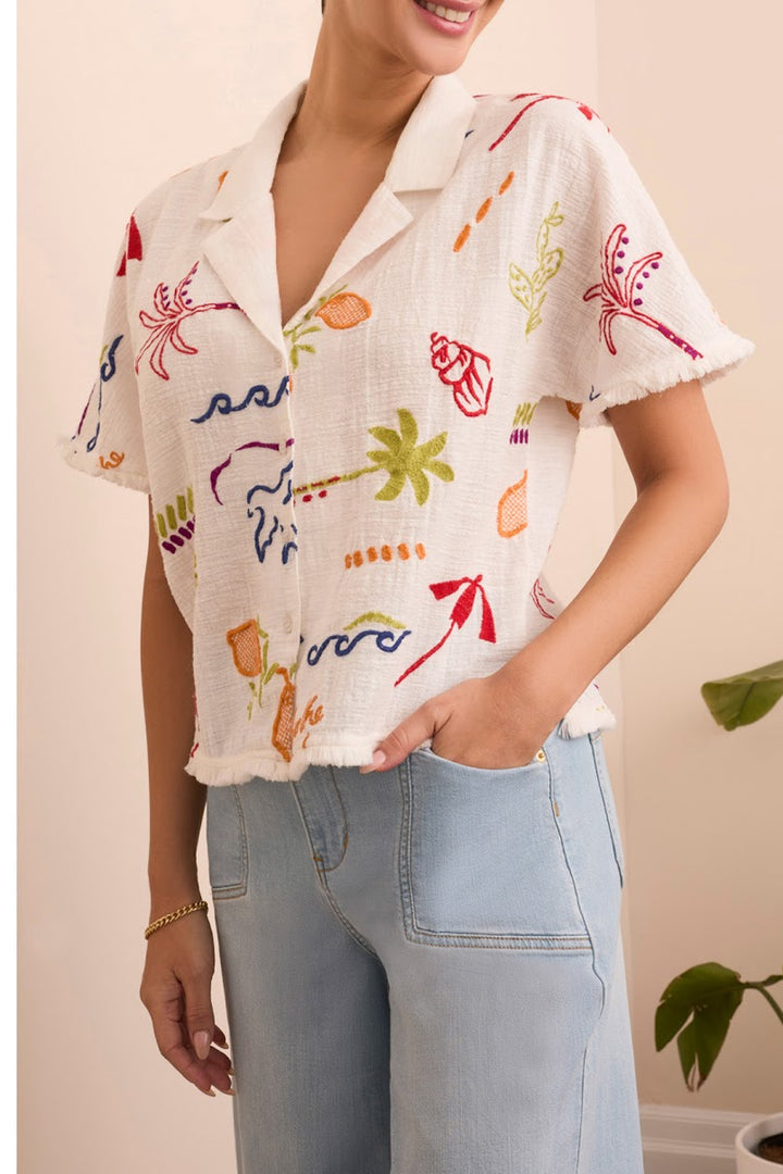 Summer Fun Top - White