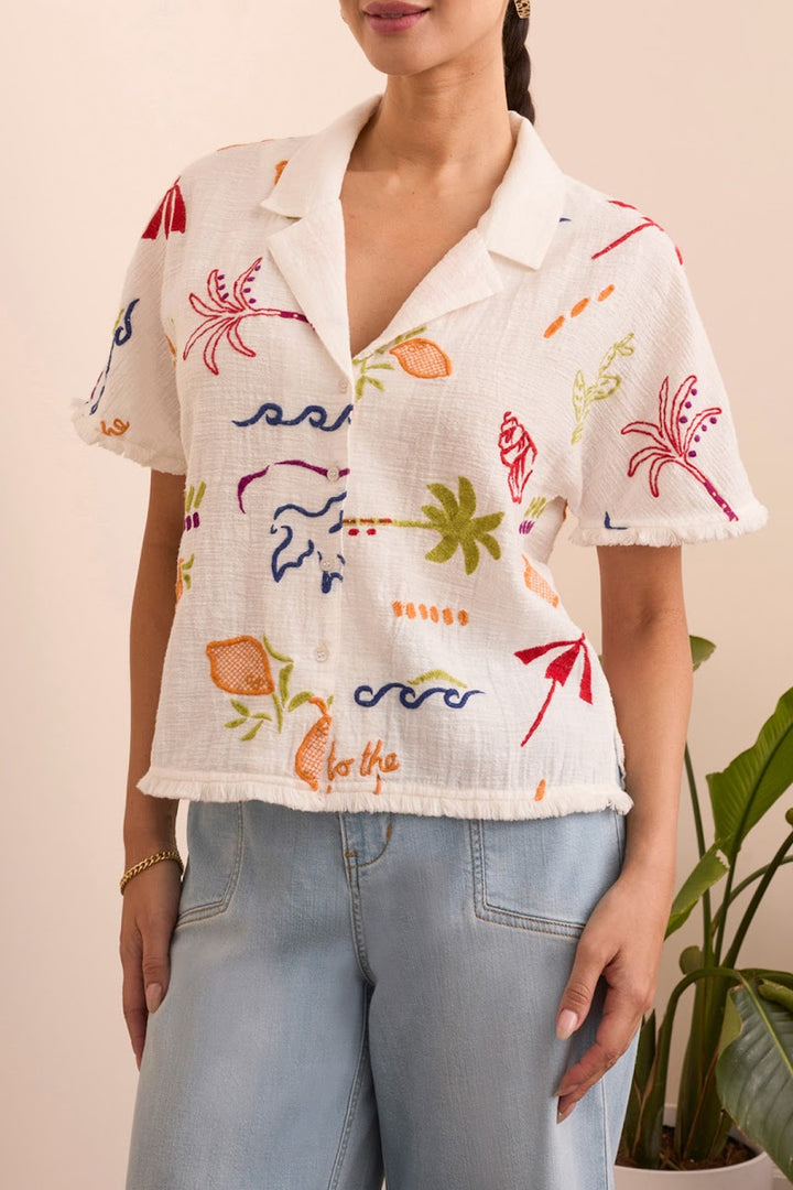 Summer Fun Top - White